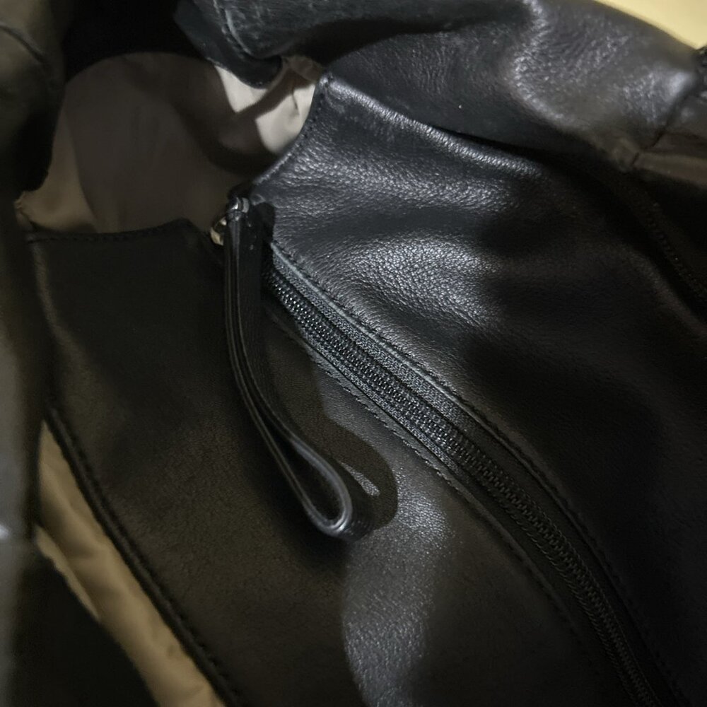 TUMI Sinclair Camilla Commuter Brief Black Leather Laptop Work Bag Tote Key Fob - Picture 10 of 16